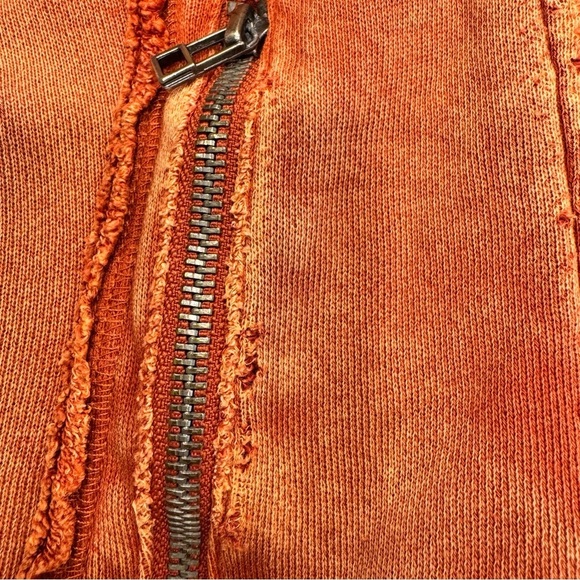 Free People Women’s Ruffle Moto Sweater Jacket Knit Double Breasted Sz S/P - Picture 13 of 13